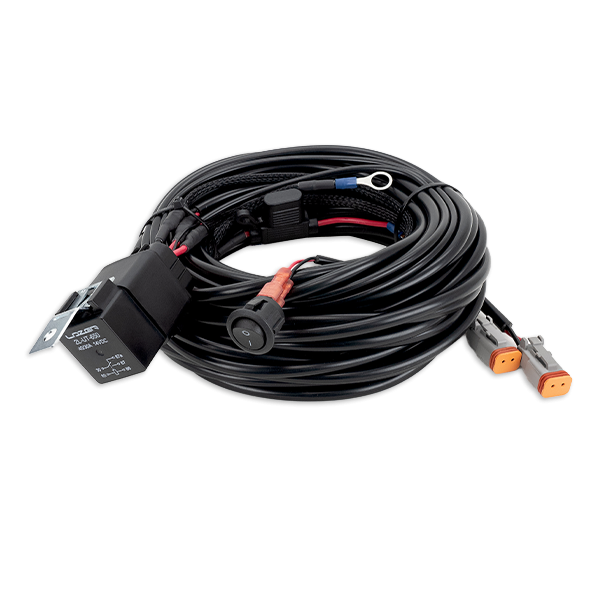 Two-Lamp Wiring Kit - Long (2 Pin, Deutsch DT, 12V)
