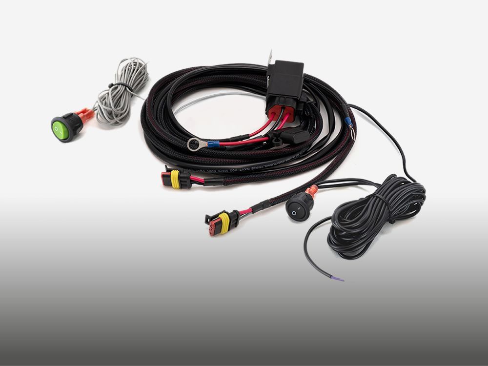 Two-Lamp Wiring Kit with Momentary Switch (3-Pin, Superseal, 12V)