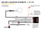 Technical wiring diagram illustrating the electrical connections between the lamp, switch, power source, and control modules.