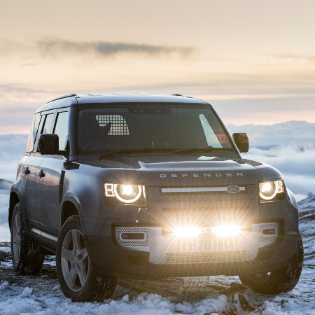 Land Rover Defender with LR-1250 Elite with i-LBA